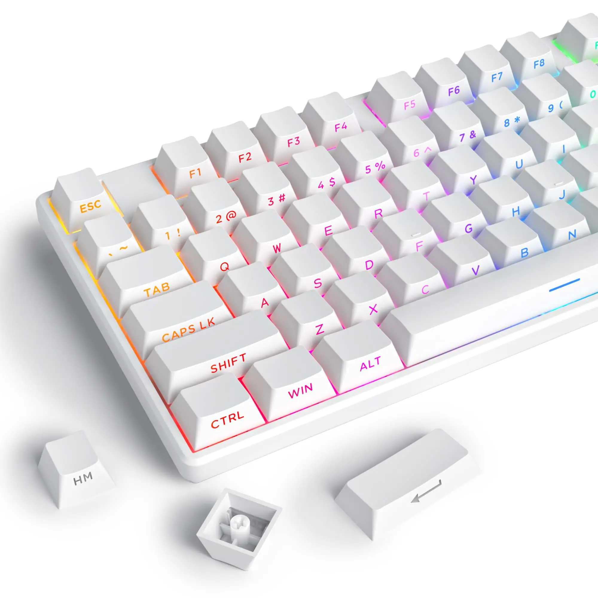 134 Tombol Keycaps PBT Double  - Gaming Accessories Aesthetic ulasan dan harga