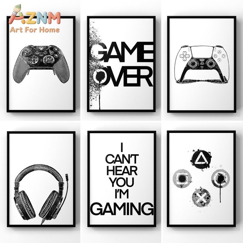 AZNM Kanvas Seni Dinding Gamin - Gaming Accessories For Room ulasan dan harga