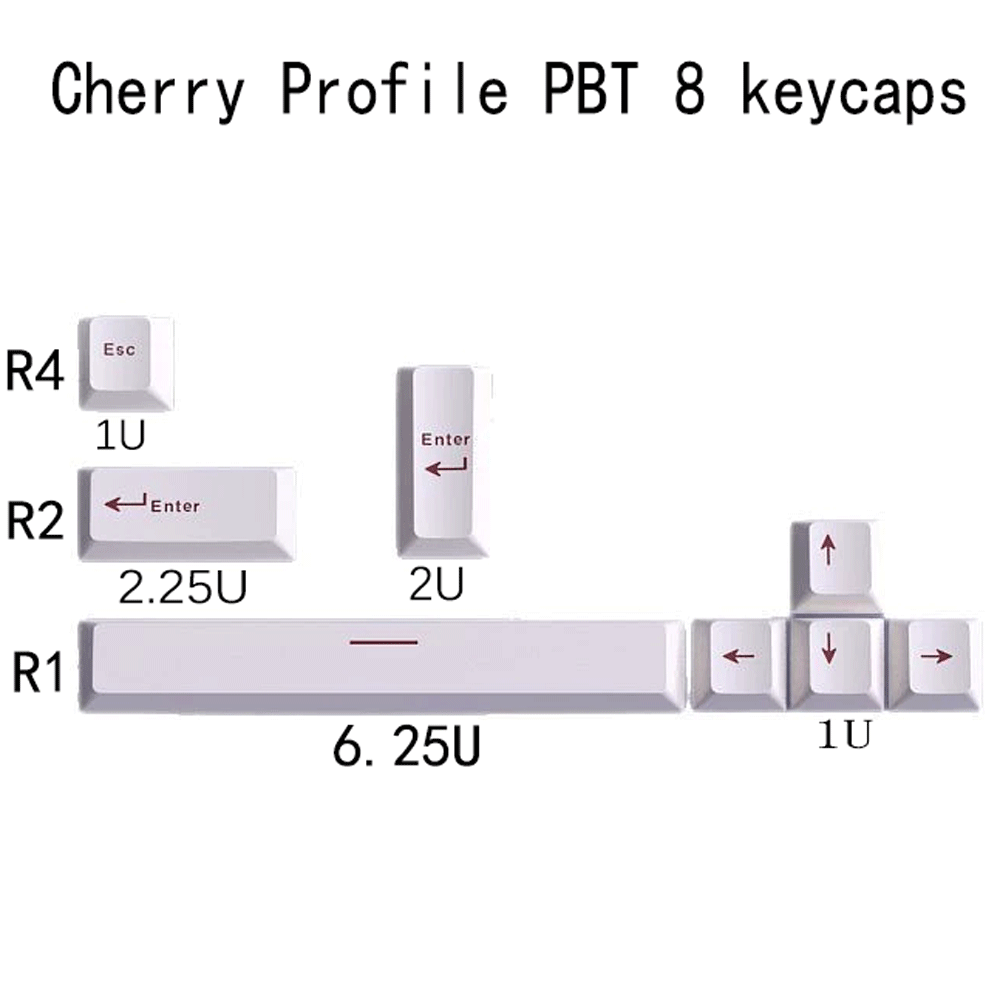 Keycap Profil Cherry PBT untuk - Gaming Accessories Aesthetic ulasan dan harga